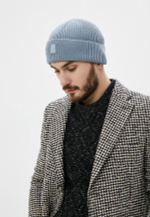 Шапка PARAJUMPERS PLAIN BEANIE 781 серо-голубой