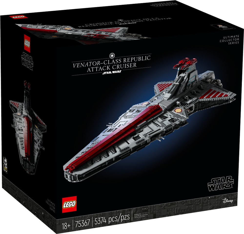 LEGO Star Wars: Республиканский ударный крейсер класса Венатор 75367 — Venator-class Republic Attack Cruiser — Лего Звездные войны Стар Ворз