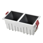 ST757.448.20 Св-к встр. Белый LED 2*10W 4000K 1400Lm Ra >90 60° IP20 L65xW126xH52 85-265V
