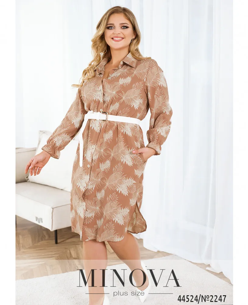 Платье 2247-бежевый Minova