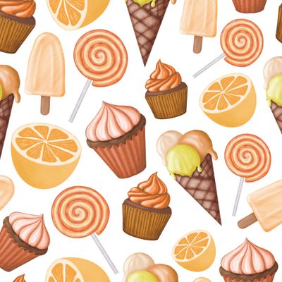 Вкусняшки и сладости апельсиновые