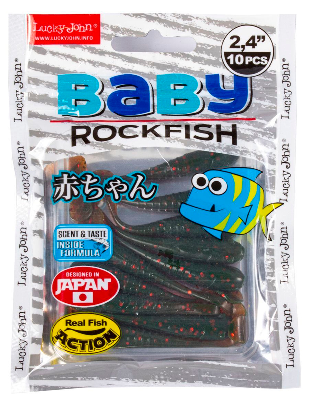 Виброхвосты съедобные LJ Pro Series BABY ROCKFISH 1.4in (03.50)/S26 20 шт. в упак.
