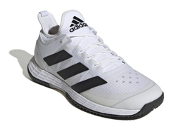 Мужские кроссовки теннисные Adidas Adizero Ubersonic 4 M - cloud wihite/core black/silver metalic/grey