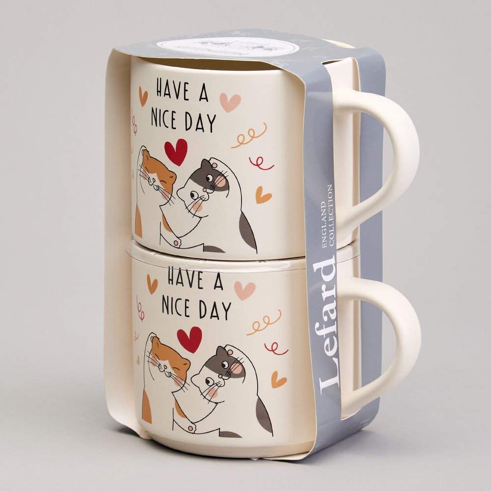 НАБОР КРУЖЕК LEFARD 400МЛ КОТЫ МАЛ.УП.=4шт