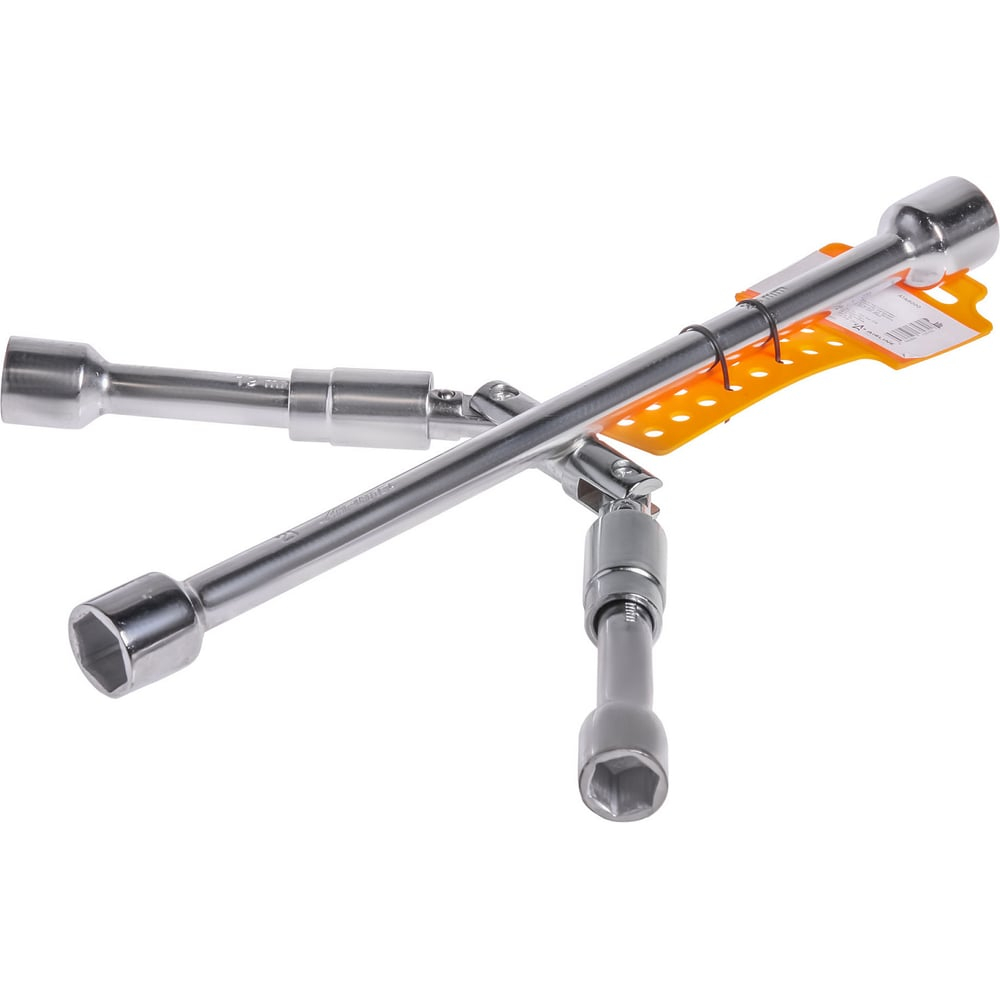 Баллонный ключ крестовой для автомобиля 17x19x21x23мм 355 мм складной AIRLINE ATAB000