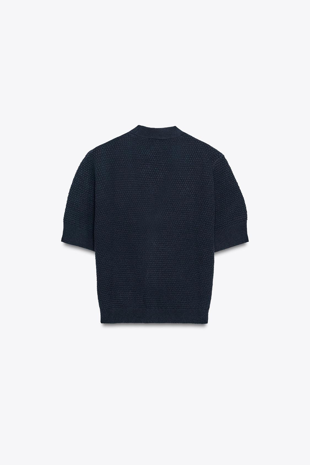 ZARA ВЯЗАНЫЙ КАРДИГАН С ПУГОВИЦАМИ В ВИДЕ ЗВЕЗД, МОРСКОЙ СИНИЙ