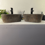 Раковина из речного камня ПАРА! RS-64968 40*35*16 0865