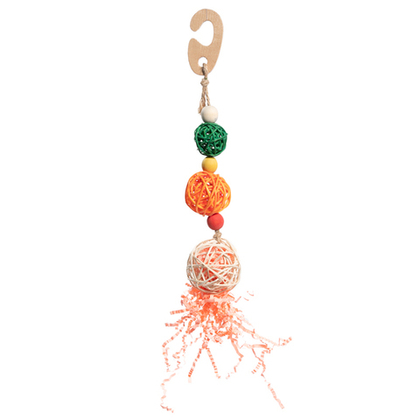 TRIOL Игрушка для птиц "Разноцветные шарики", 215/270*45 мм