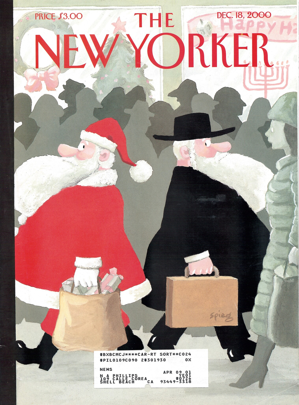 Журнал The New Yorker 18-12-2000, обложка