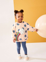 Толстовка и легинсы в комплекте для девочки Next 377-760, Розовый, Темно-синий