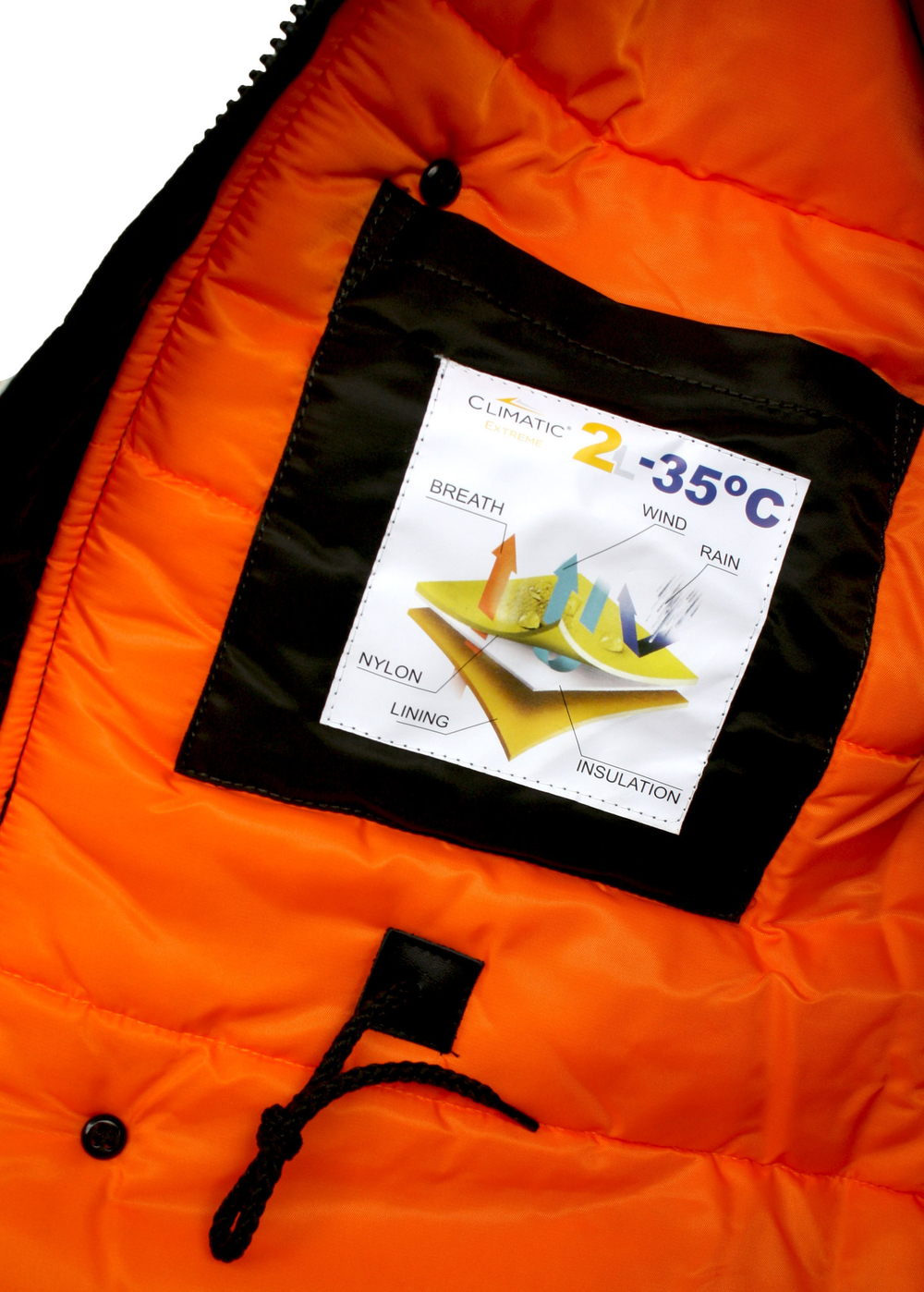 Куртка Аляска N-3B Husky Denali (т. серая - beluga/orange)