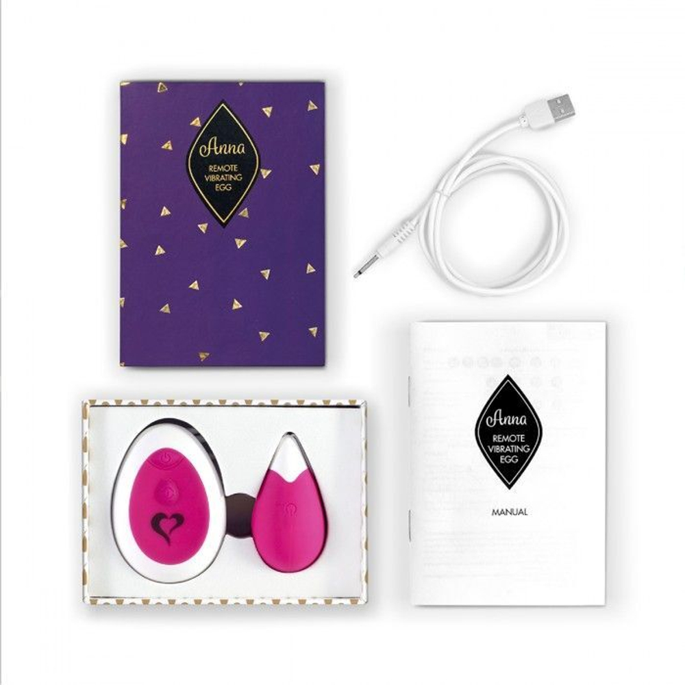 Виброяйцо FeelzToys Anna – радиоуправление до 10 м, 10 режимов