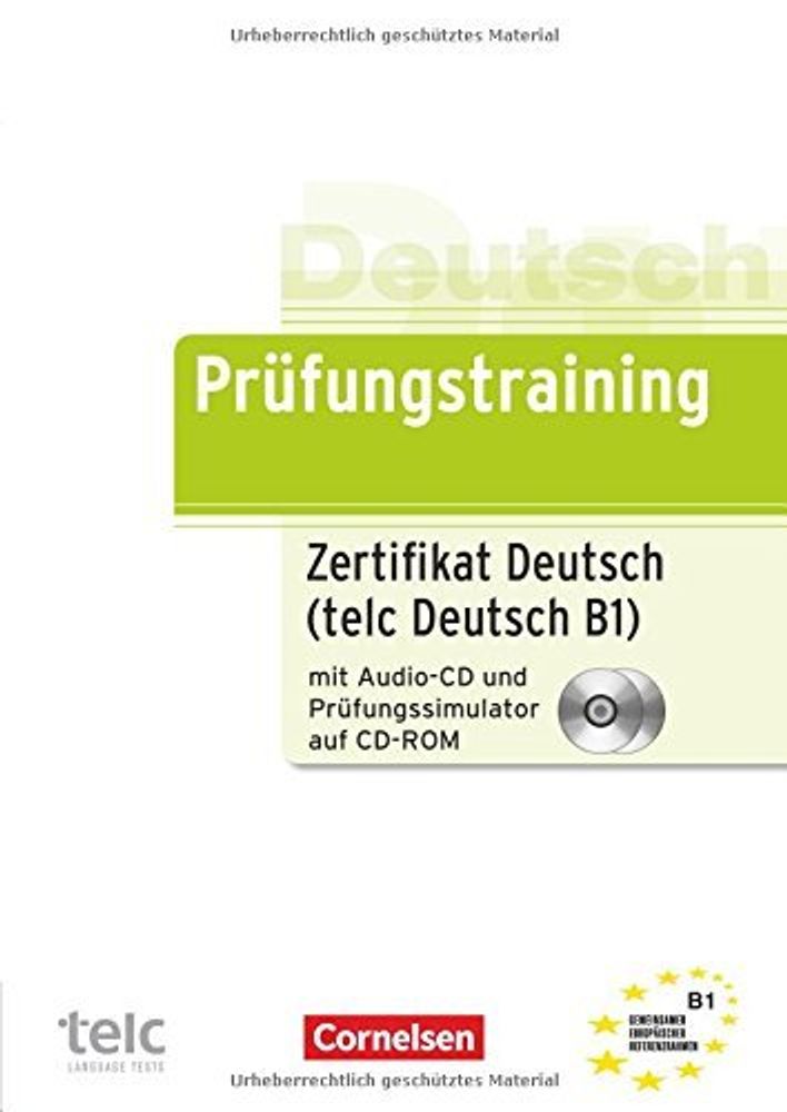 Pruefungstraining B1 - telc -Uebb.+CD+CD-ROM