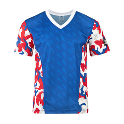 KT-2090-660 Kickbоxing T-shirt Mesh Camo adult синяя