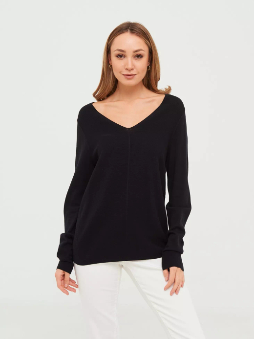 Пуловер полуприлегающего кроя из хлопка