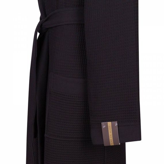 Гамлет (черный) S Мужской Халат с капюшоном