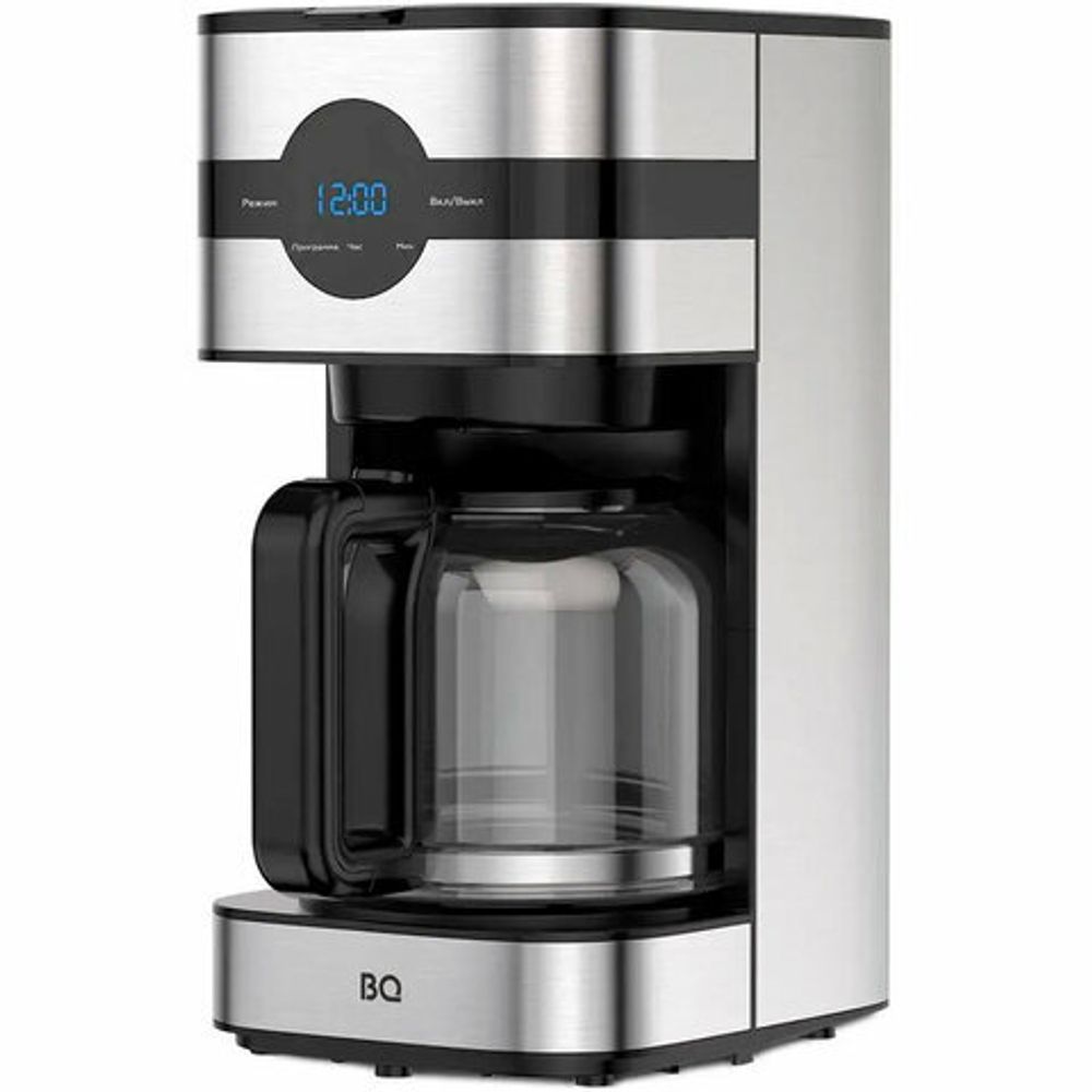Кофеварка капельная BQ (БИ-КЬЮ) CM2002, 900 Вт, объем 1,5 л, поддержание температуры, серебристая, 86198275