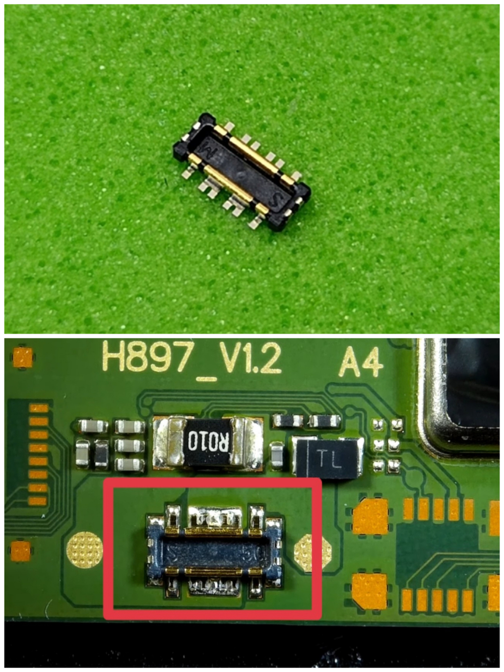 Tecno Pova 6 (LI7) - FPC коннектор (разъем) аккумулятора