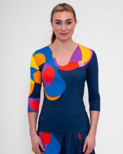 Футболка женская Twiggy с V-образным вырезом и рукавом 3/4