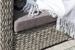 "Лунго" модуль диванный угловой с подушками, цвет серый (гиацинт)