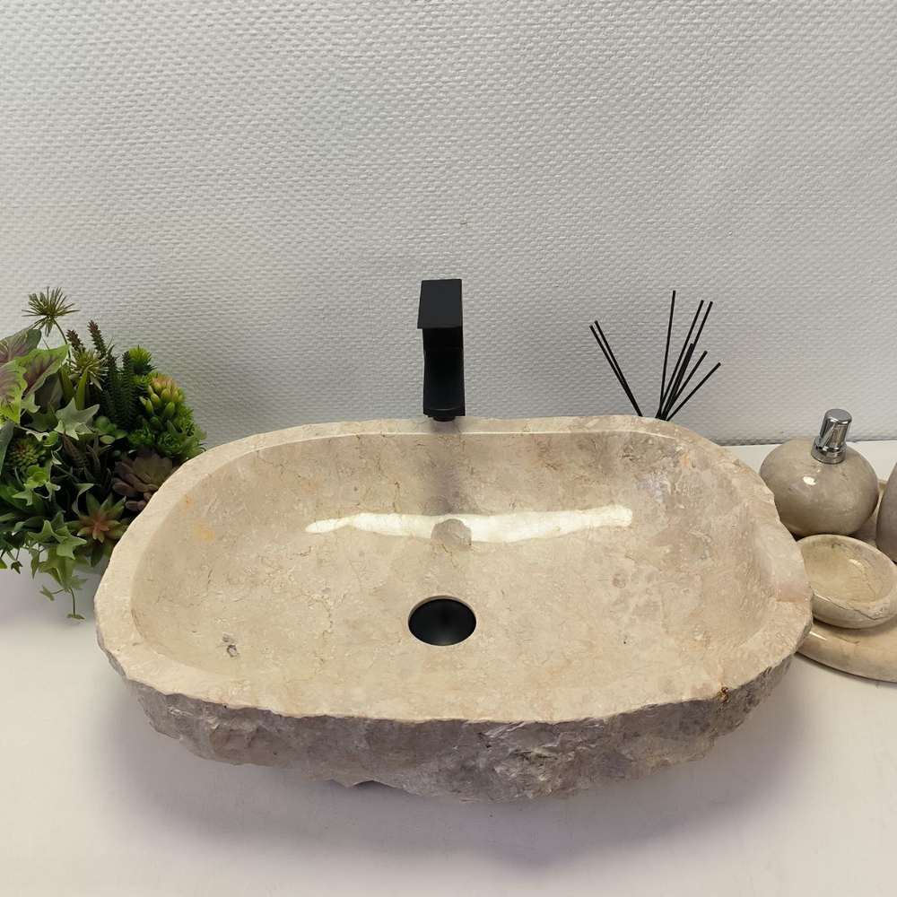 Раковина из мрамора Erozy Cream EM-62658 (61*41*15) 16
