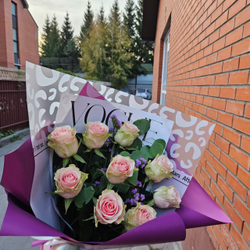 Монобукет из розовых роз