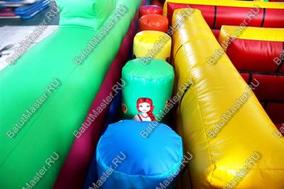 Коммерческий батут "Тигриная страна 2 с низкой горкой" 12*6*3 м
