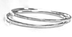 Ювелирные серьги -конго из серебра