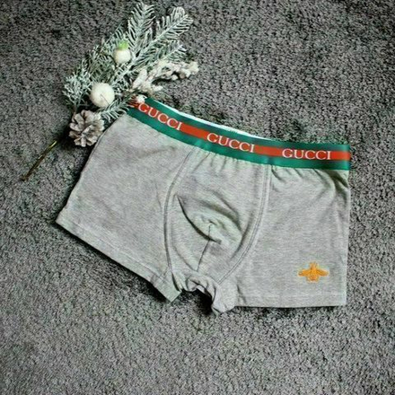 Мужские трусы хипсы серые Gucci Hip Boxer  GG