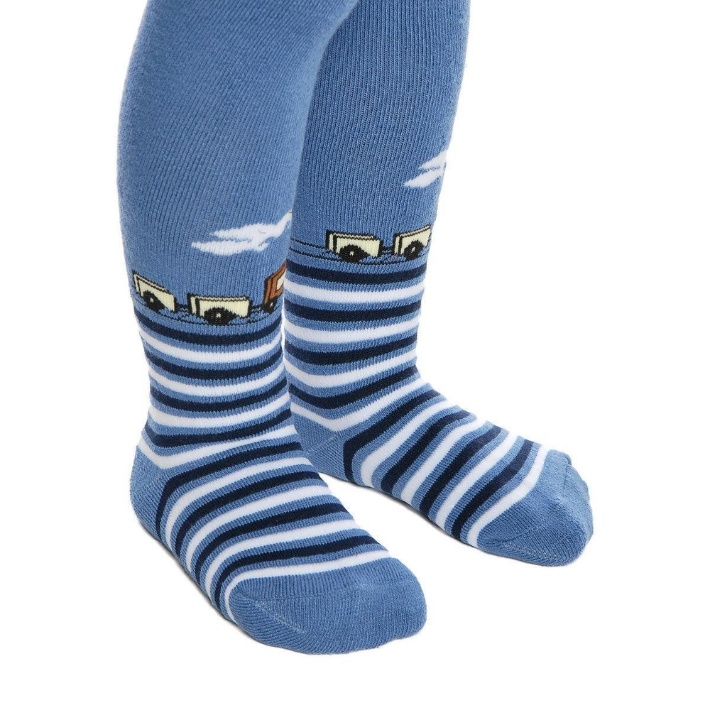 Колготки для мальчика, хлопок, с рисунком р-р 116-128, 364622, 1 шт.