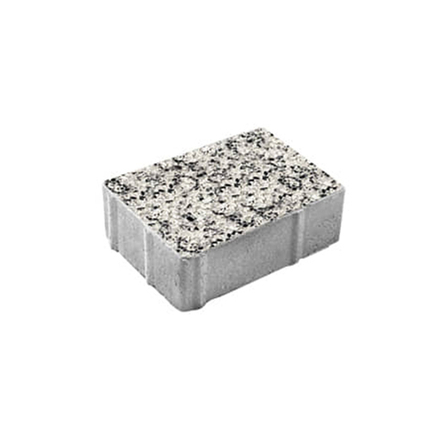 Тротуарная плитка ПРЯМОУГОЛЬНИК 300х200 мм - Стоунмикс Белый с черным