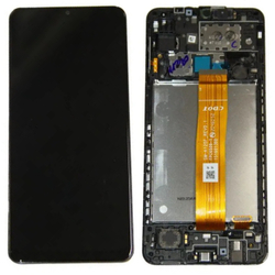 Дисплей для Samsung Galaxy A12 (A125F) с тачскрином и рамкой Черный - OR (SP)