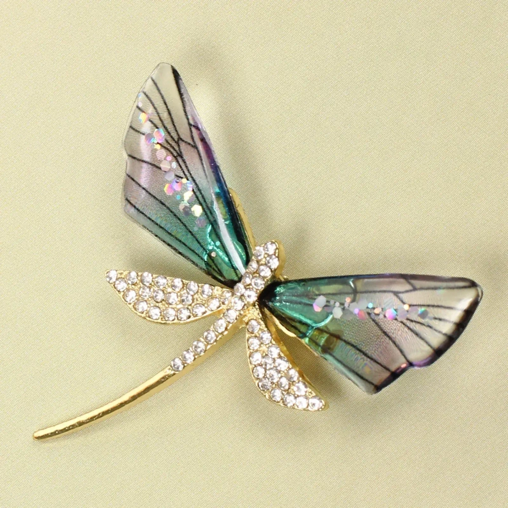 Брошь «KLEVER KS», Стрекоза, цвет как на фото, 4.7см (символ Перерождения)
