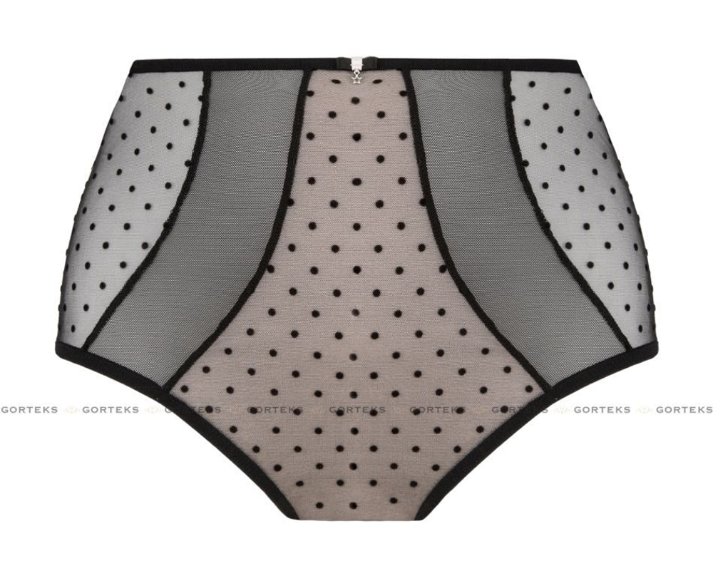 Высокие трусики Ciao в горошек (Размер: 44) (Цвет: черный)