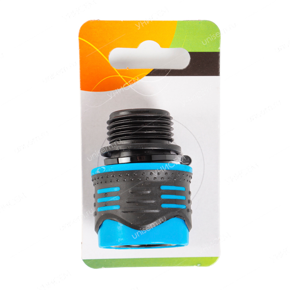 Коннектор 3/4" нар.резьба, ABC+TPR-пластик Галактика-2