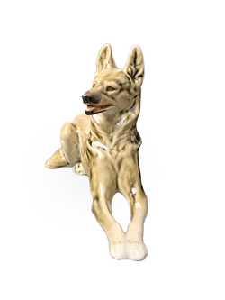 Фарфоровая статуэтка "Немецкая овчарка" (ЛФЗ), 1970-1990 гг.