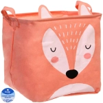 Корзина для хранения с ручками «ФРАТТИ БУМ», принт лисёнок, 33*33*33см (лейбл Селфи)
