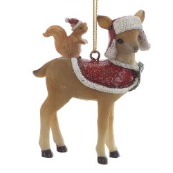 GAEM Фигурка декоративная подвесная "Олененок", L5,5 W2,5 H8 см, 3в.