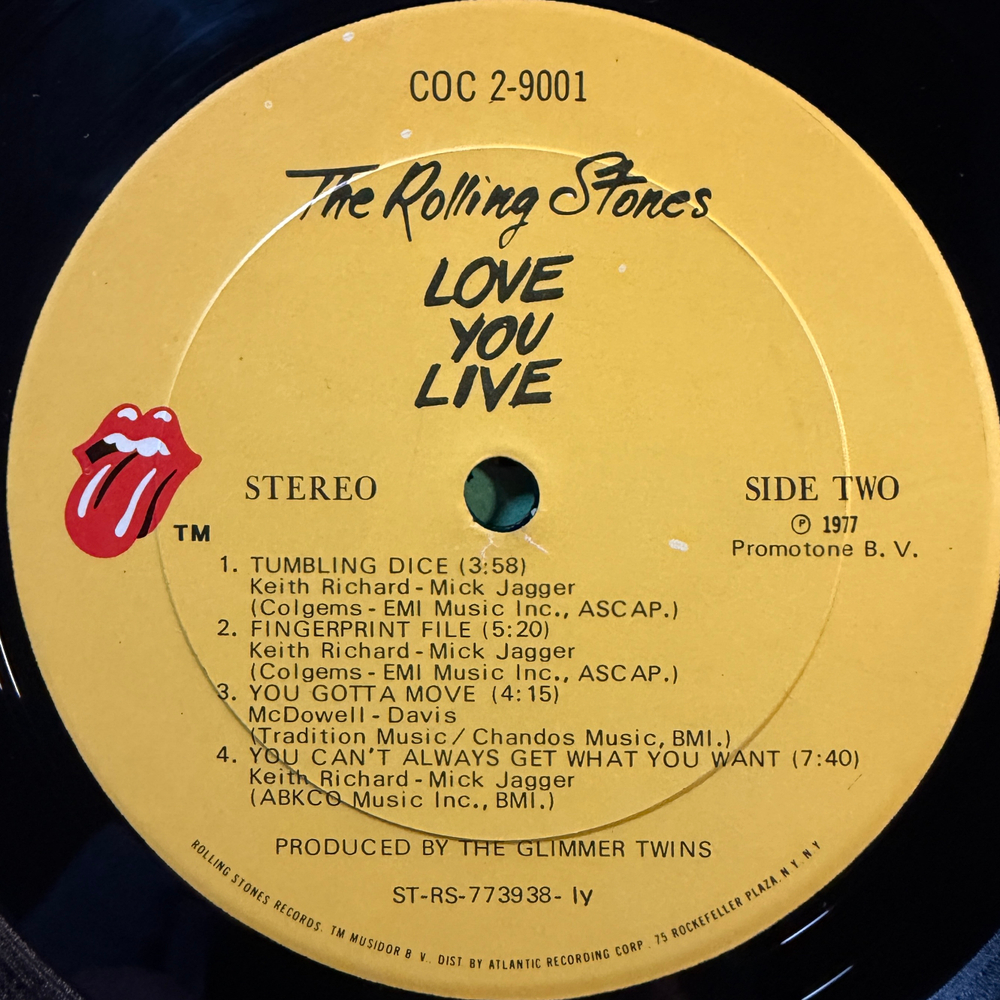 The Rolling Stones - Love You Live 2LP (США 1977г.)