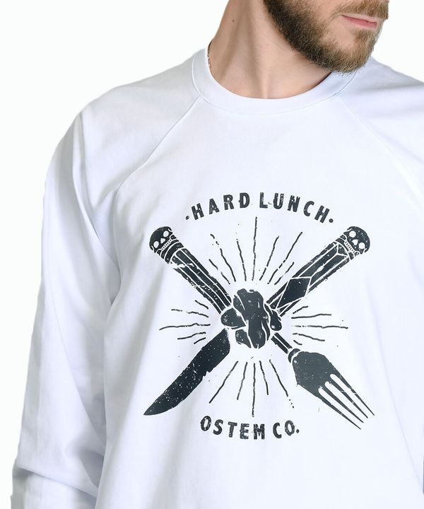 Лонгслив Fork and Knife белый - фото 4