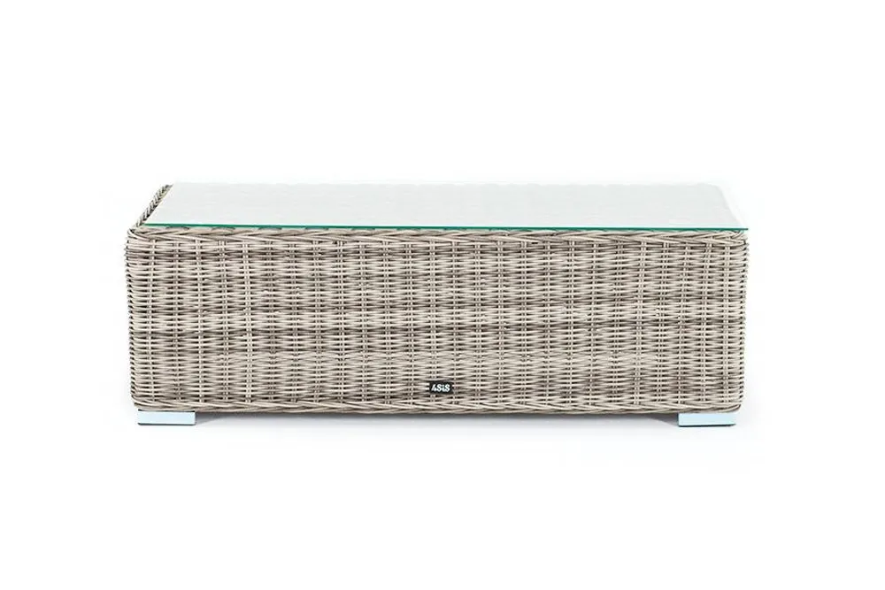 "Фабриция" журнальный столик из искусственного ротанга, цвет серый