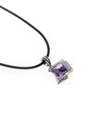 "Памир" подвеска в серебряном покрытии из коллекции "Леди" от Jenavi с замком карабин