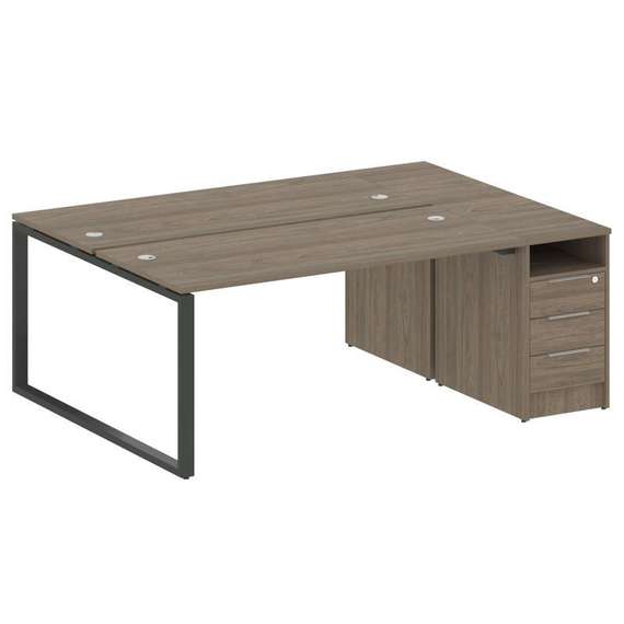 Метал Систем Рабочая станция с тумбой на О-образном м/к БО.РС-СТП-2.4