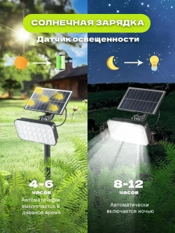 Светильник садовый на солнечной батарее уличный, 1800 мАч, Ландшафтный светильник