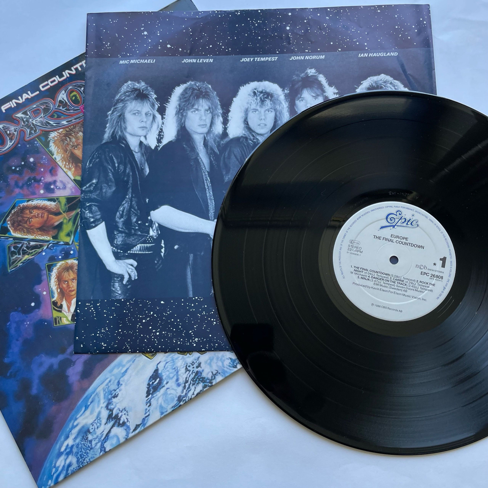 Винтажная виниловая пластинка LP Europe The Final Countdown (Нидерланды 1986)