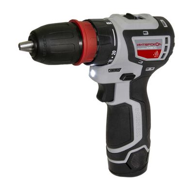 Дрель аккумуляторная Интерскол ДА-10/12В 36 КомбиМАКС (2 аккум. 12v 2Ah Li-Ion, сумка)