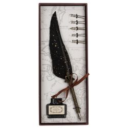 GAEM Набор подарочный: ручка перьевая, 5 наконечников, чернильница, L28 W11,5 H3,5 см