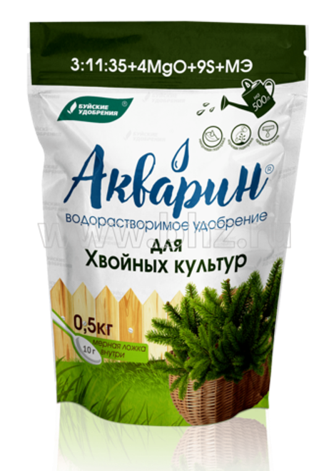 Акварин для хвойных культур дой-пак 0,5 кг БХЗ