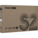 Телевизор Haier 43 LED S2 DH1ZR7M00RU 4K UltraHD, 3840x2160 черный