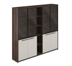 Шкаф высокий комбинированный со стеклом и стеллажом RF.509.DA.CHBZ.PG.DA REEF (РИФФ)